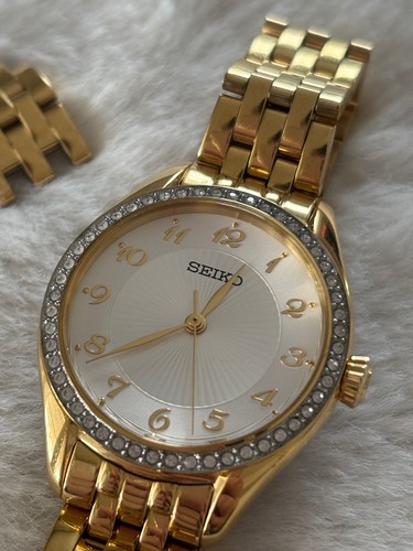 Seiko damen armbanduhr gold - seiko,