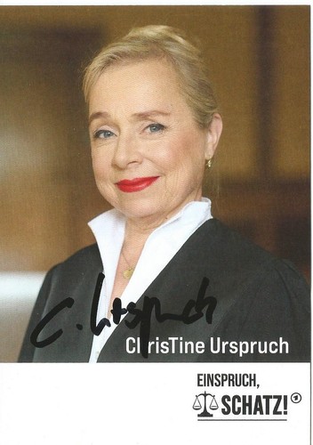 Autogrammkarte christine - autogrammkarte, "christine