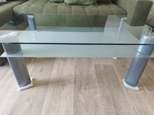 Couchtisch Glas/Milchglas 