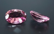 Paar - Pink Turmalin - oval - 8x6mm - ca. 2,04ct - Idar-Oberstein