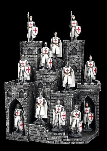 Ritterfiguren 12er set weiß - ritterfiguren,
