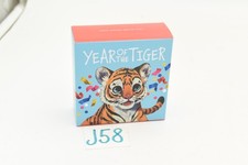 Top Münze Tuvalu 50 Cents 2022 Jahr des Tigers + Box/BPZ  PP Silber 0,5 oz J58