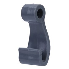 Schwarzer Kunststoffhaken zur