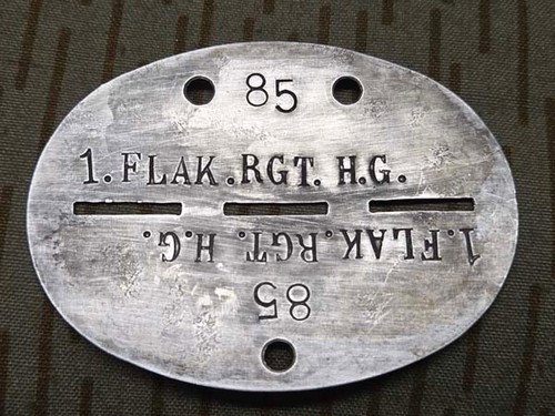 Erkennungsmarke flak - -,