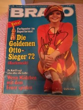 Orginales Autogramm.  Karl May. Winnetou. Apanatschi. Uschi Glas. Bravo. 1972