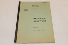Betriebsanleitung - Tafelschere Kurbeltafelschere - RAS - 54.1 54.2 54.3 - 1963