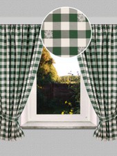 2er-Set Landhausvorhang Karo