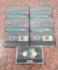 7x SONY UX-S 90 CASSETTE - IEC Il/HIGH POSITION - CrO2 - DIVERSE JAHRGÄNGE