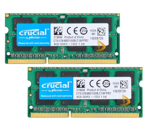 Crucial kits 4gb 2rx8 - kits, 2x