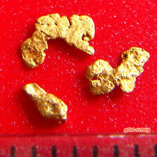 3 GOLDNUGGETS aus Alaska Goldnugget Goldbarren Goldmünze Gold Nuggets Geschenk