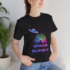 Space slinky shirt - space, rainbow