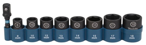 Makita schlagnuss set - schlagnuss-set, 9-tlg