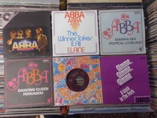 ABBA 5 x DDR AMIGA 7": DANCING QUEEN/THE WINNER TAKES IT ALL/QUARTETT/CHIQUITITA