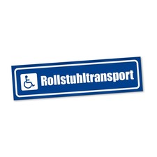 Rollstuhltransport Magnetschild Auto Rollstuhlfahrer Magnetfolie Geschenkidee