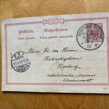 Deutsch-Ostafrika,Deutsche Seepost Ost-Afrikanische Haupt Linie 1893