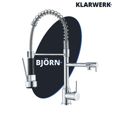 KLARWERK  Edelstahl Küchenarmatur 2 Brausen /Gastro Wasserhahn Küche Restaurant