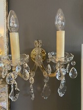 antike wandleuchter kristall