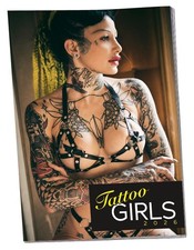 Tattoo-Girls Kalender 2026 Akt Erotik Wandkalender Loch Kalender