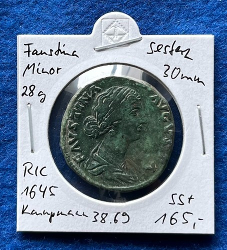 Faustina minor sesterz juno - faustina,