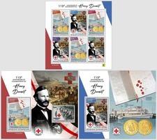 ZENTRALAFRIKA 2024 MNH ** 115 Jahre Henry Dunant Rotes Kreuz Red Cross #306
