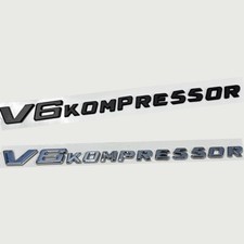 1X Für Mercedes Benz V6 KOMPRESSOR Schriftzug Emblem Aufkleber Badge Abzeichen