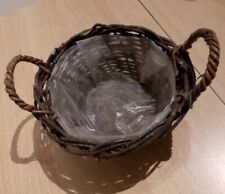 Weidenkorb Geflochten Henkel Blumenübertopf