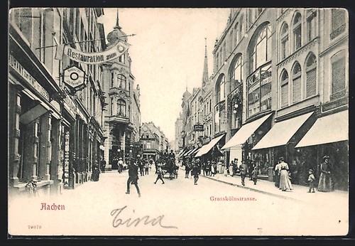 Aachen grosskölnstrasse - ak, aachen,