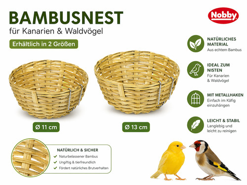 Vogelnest bambus brutnest - bambus,