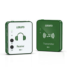 LEKATO Wireless Guitar Transmitter Receiver System 2,4G Stereo In-Ear Monitor