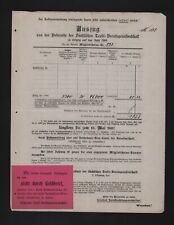 LEIPZIG, Rechnung 1907