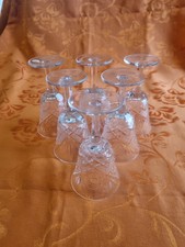 6 echte Bleikristall