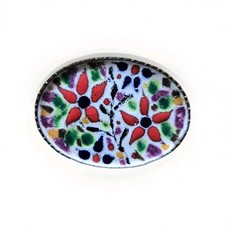 Handarbeit Emaille-Brosche