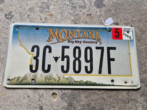 License plate usa montana - plate,