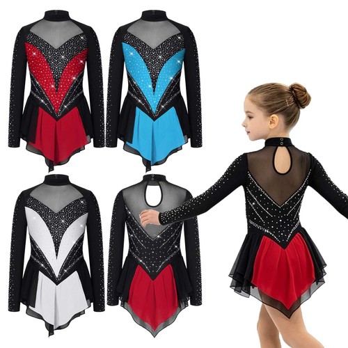 Mädchen eiskunstlaufkleid - ,