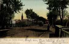 Ak Cüstrin Altstadt Küstrin Ostbrandenburg, an der Warthebrücke - 4691300