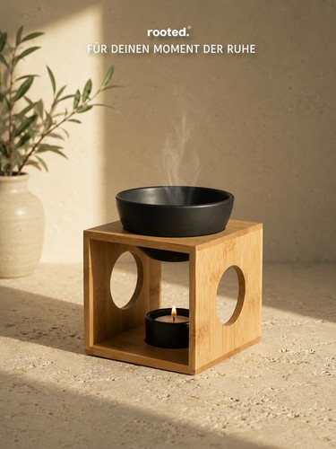 Rooted duftlampe bamboo - rooted.®, |