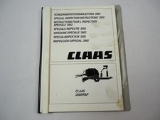 Claas Uniwrap Sonderinspektionsanleitung Umbauanleitung 2002
