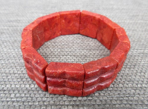 Rotes korallen armband - rotes,