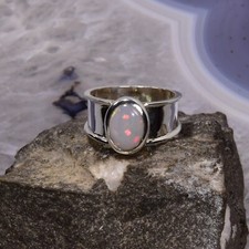 Edelopal Ring, 925er Silber