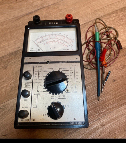 Made ussr analog multimeter - in,