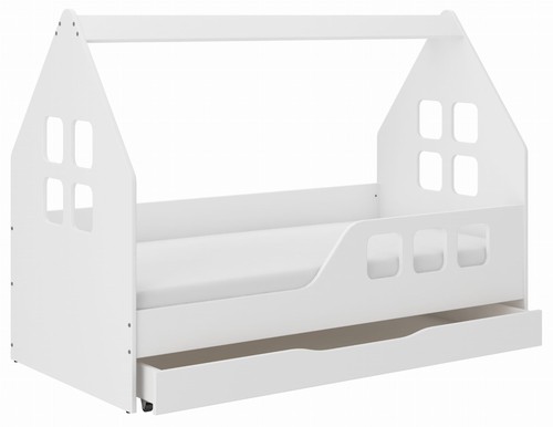 Kinderbett house mit schublade - kinderbett,
