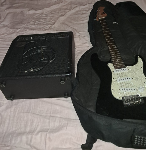 Elektrische gitarre schwarz - elektrische,