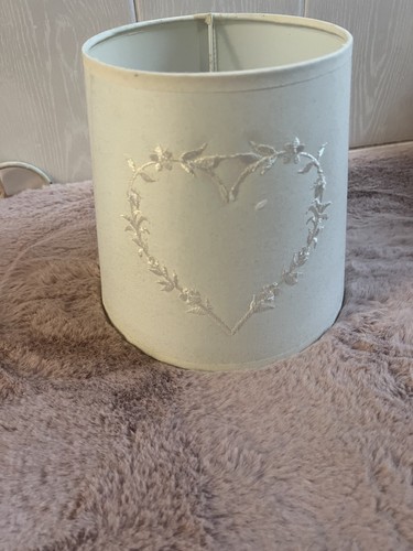 Lampenschirm stoff weiss mit - ,