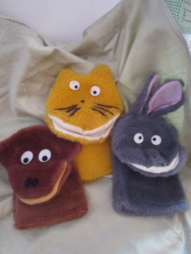 Vintage handpuppen katze - vintage, handpuppen: