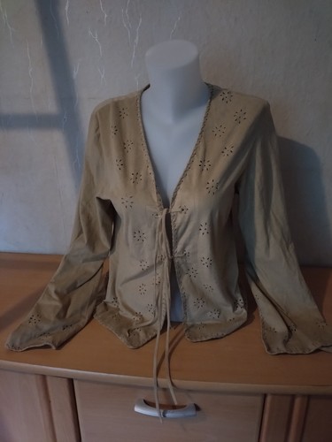 Dünne jacke wildlederimitat - dünne,