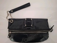 Schwarze lack clutch - lack,