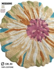 RUNDER TEPPICH MISSONI 100% BAUMWOLLE DURCHMESSER CM. 80 DICK CM. 2 HANDTUFTATE