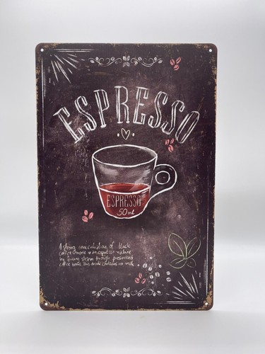 Blechschild espresso 20x30cm - blechschild,