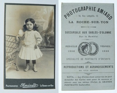 Cdv foto portrait mädchen - cdv,