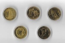 10 Euro Gedenkmünze BRD vergoldet 5x